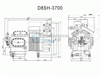 Компрессор «Copeland» D8SH-3700-AWM/D